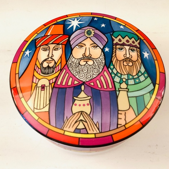 Mikasa Designer Christmas Trinket Box Three Wise Men By Dan Scannell MCM Japan - Picture 2 of 10